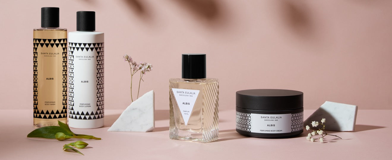 SANTA EULALIA PERFUMS collection: luxury unisex fragrances from Barcelona’s Santa Eulalia. Features refined scents with unique notes and elegant packaging, designed for sophisticated, individual style.