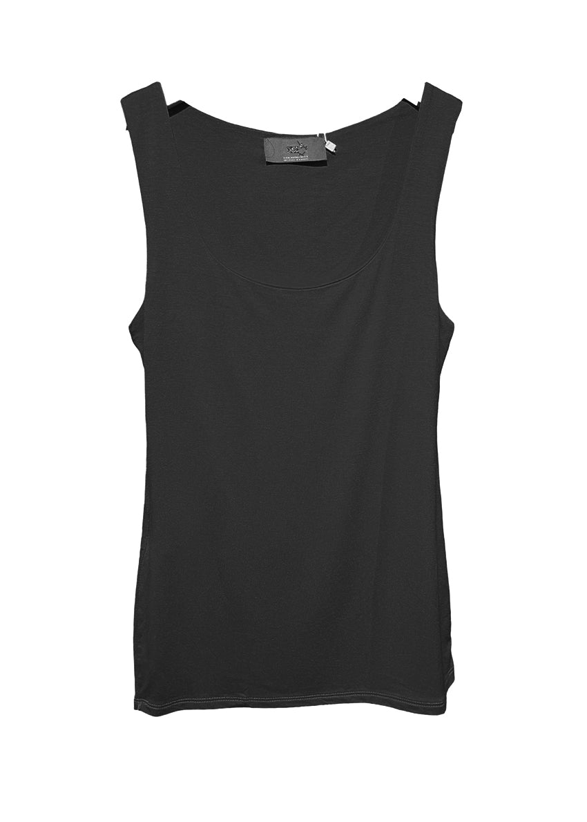Black tank top on a white background