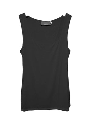 Black tank top on a white background