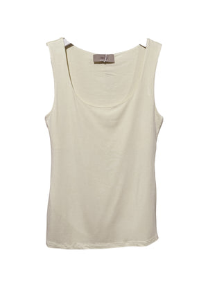 Beige tank top on a white background