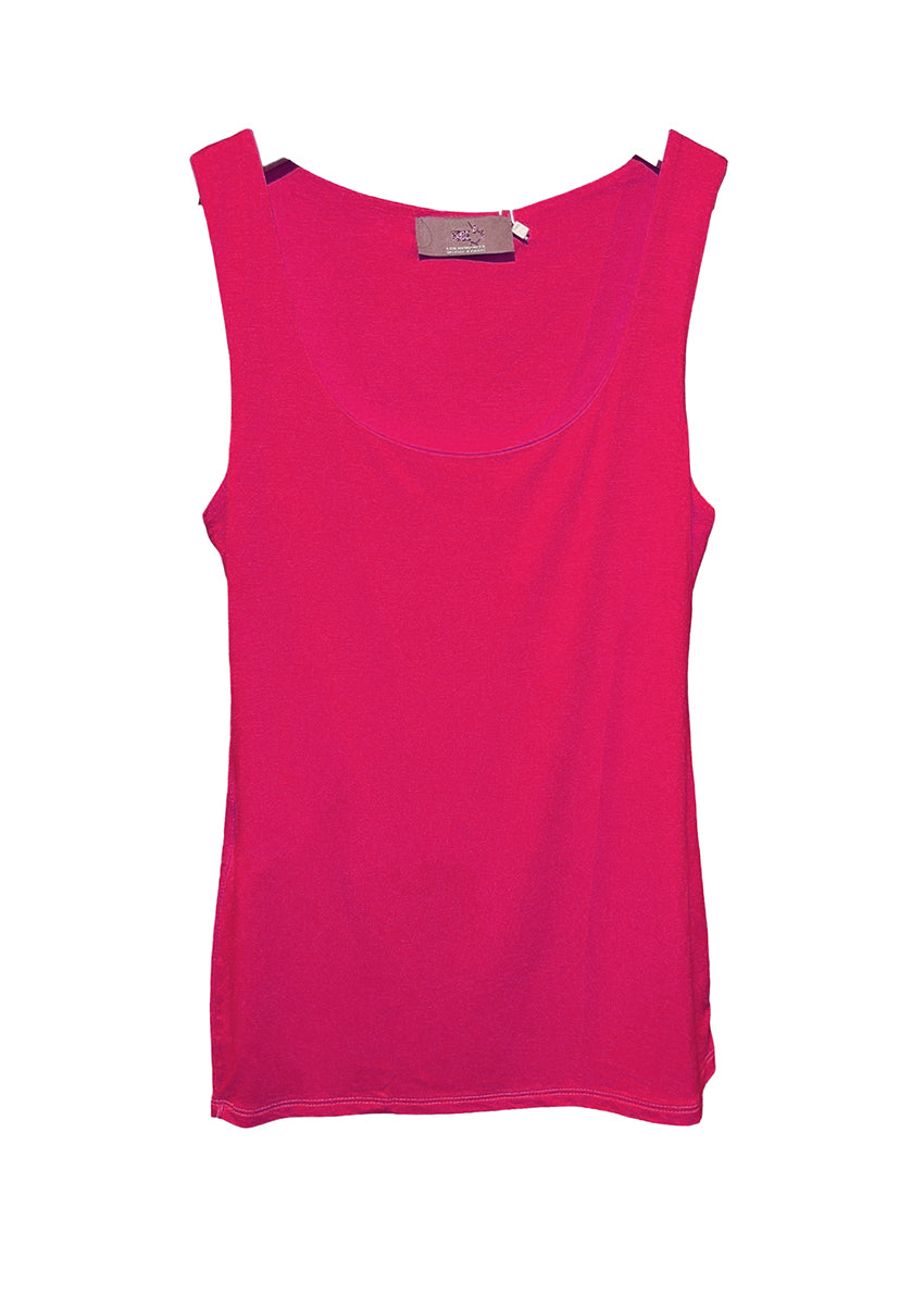 Pink tank top on a white background