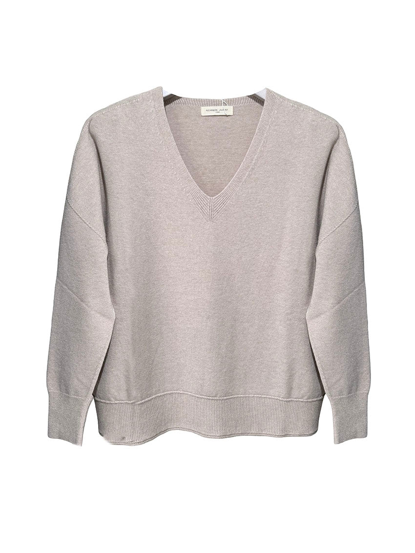 Beige sweater on a white background