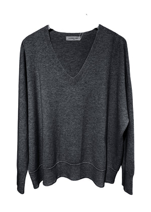 Gray sweater on a white background