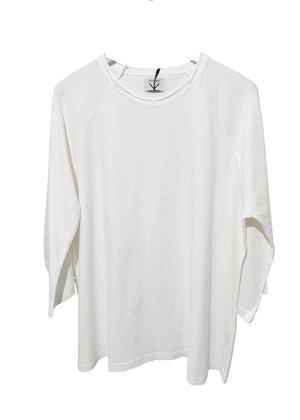 White long-sleeve shirt on a white background