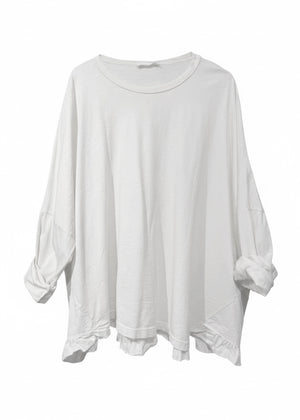 White oversized shirt on a white background