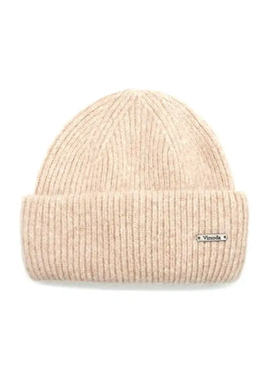 Unisex beige beanie, artfully crafted from a luxurious melange of soft fibers. The color block design exudes effortless sophistication, providing endless styling possibilities.