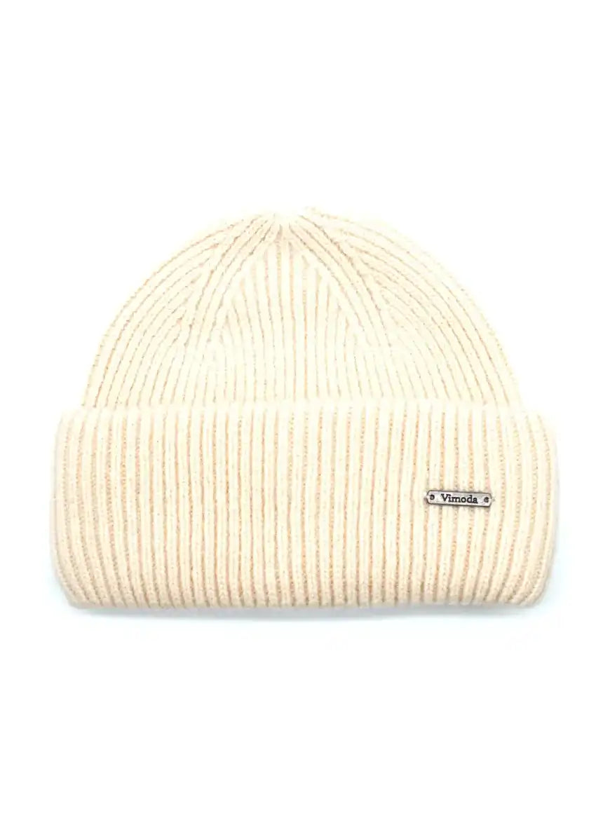 Unisex cornsilk beanie, artfully crafted from a luxurious melange of soft fibers. The color block design exudes effortless sophistication, providing endless styling possibilities.