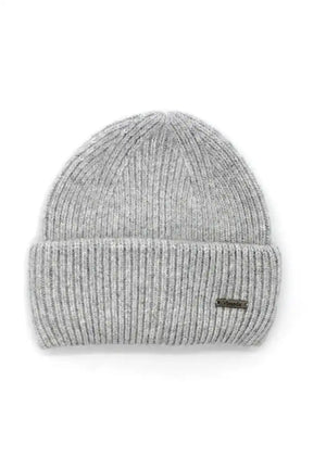 Unisex grey beanie, artfully crafted from a luxurious melange of soft fibers. The color block design exudes effortless sophistication, providing endless styling possibilities.