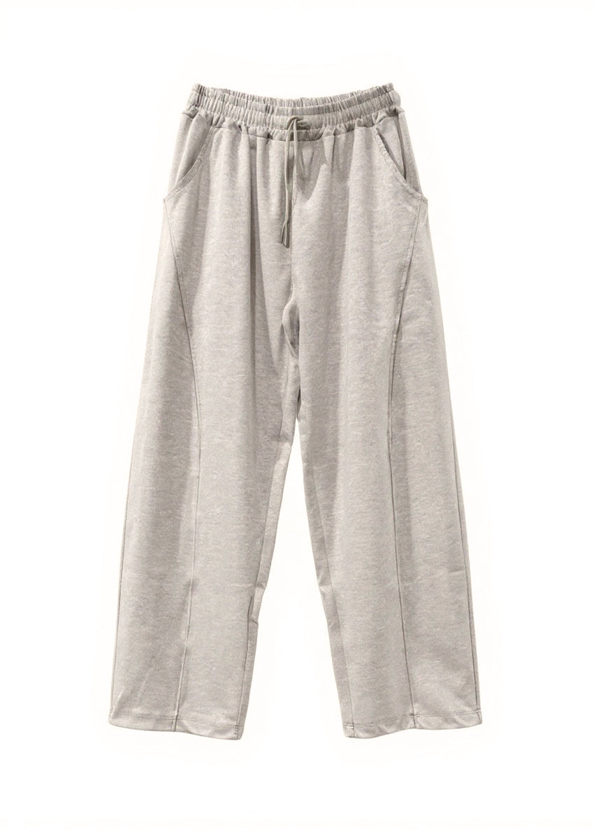 Linen pants on a white background