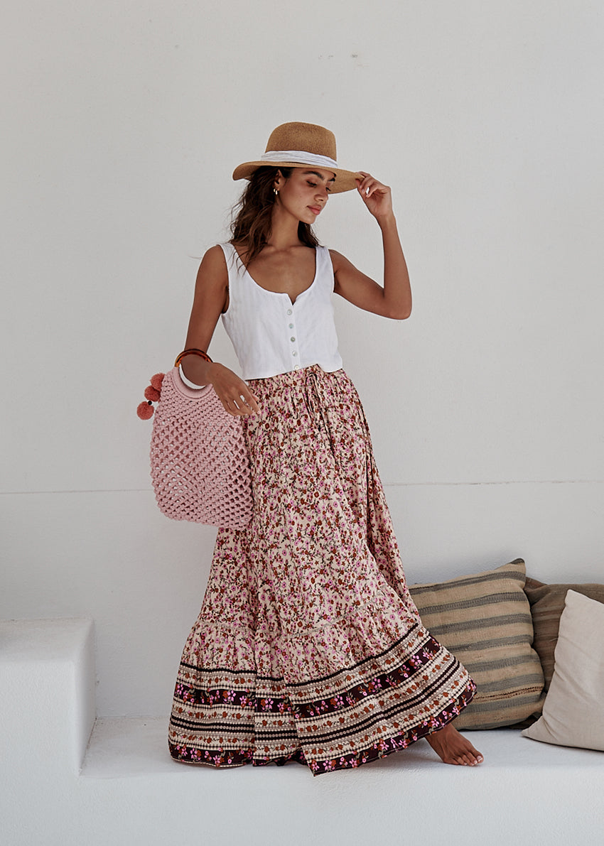 Cherry Long Skirt