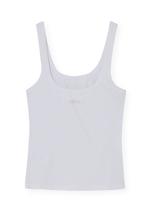 White tank top on a white background