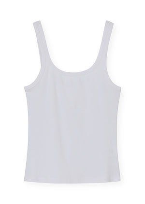 White tank top on a white background