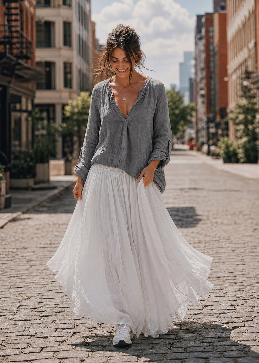 Desiree Double Cotton Voile Skirt