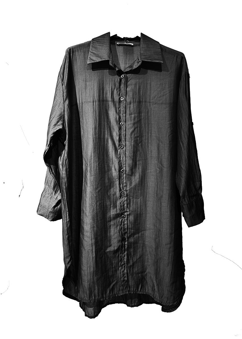 Black shirt on a white background