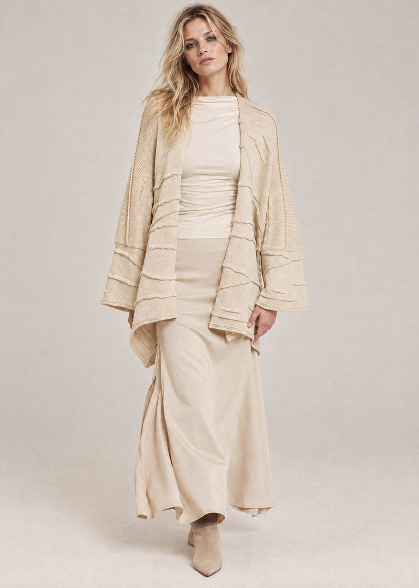 Drape Beige Cardigan
