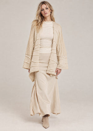 Drape Beige Cardigan