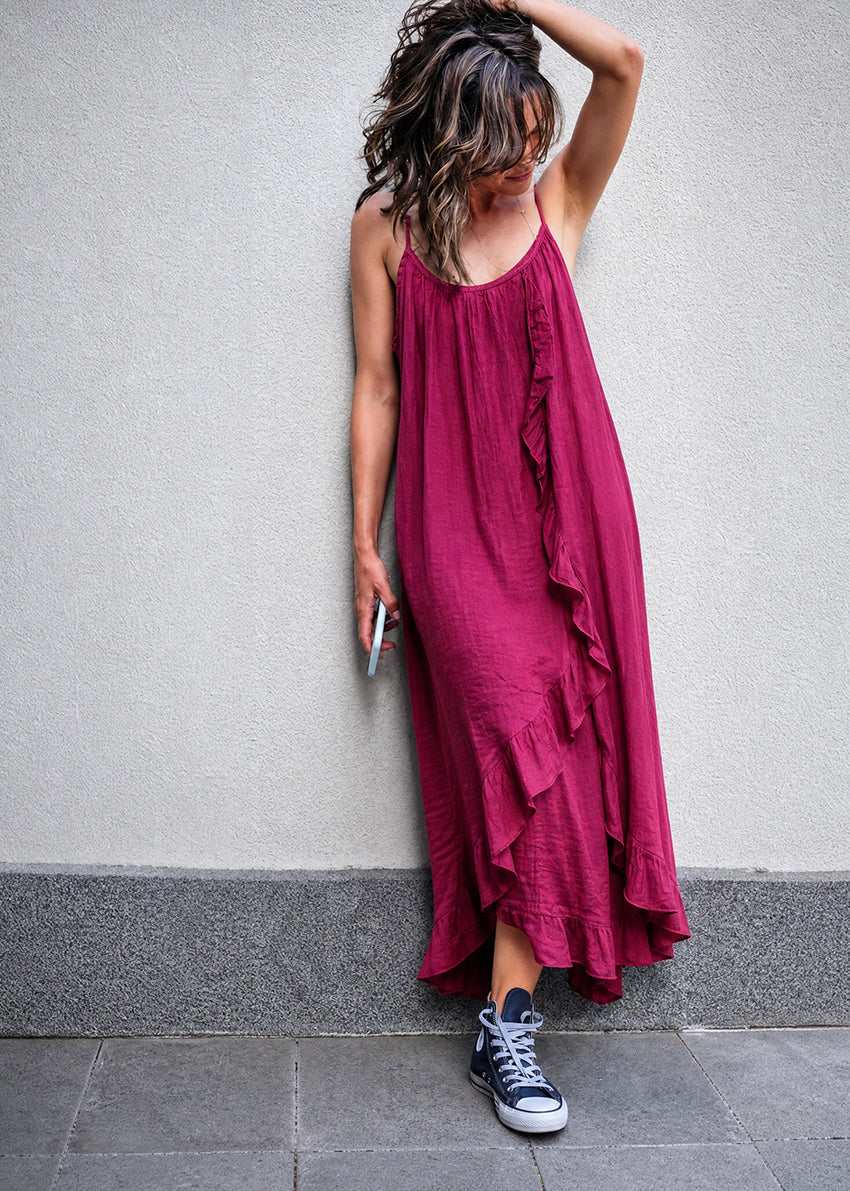 Elara Linen Dress