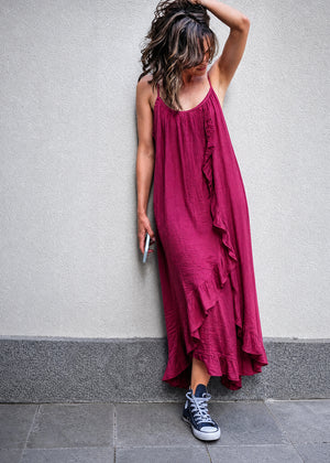 Elara Linen Dress