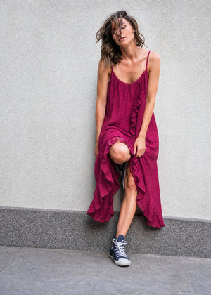 Elara Linen Dress