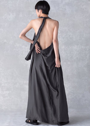 Fly, My Dear Dress Open Back Linen Maxi Dress with Pockets