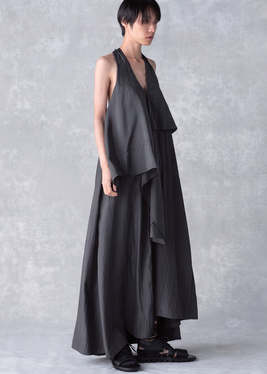 Fly, My Dear Dress Open Back Linen Maxi Dress with Pockets