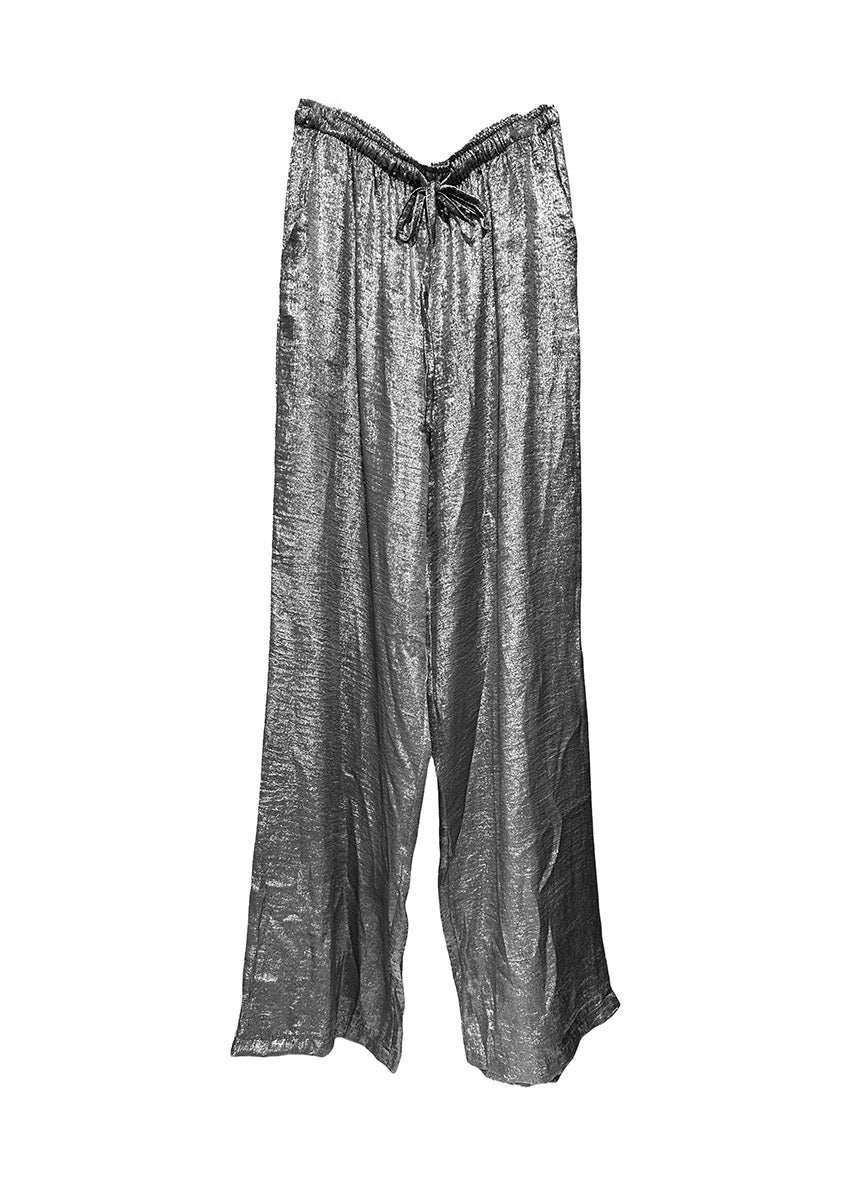 Wide Lame Party Pants