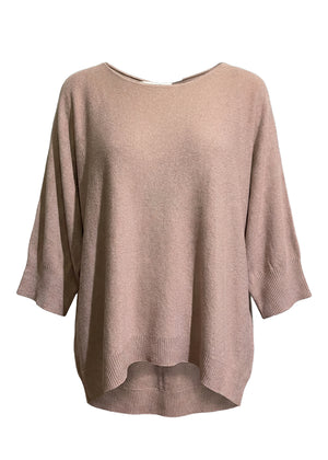 Beige sweater on a white background