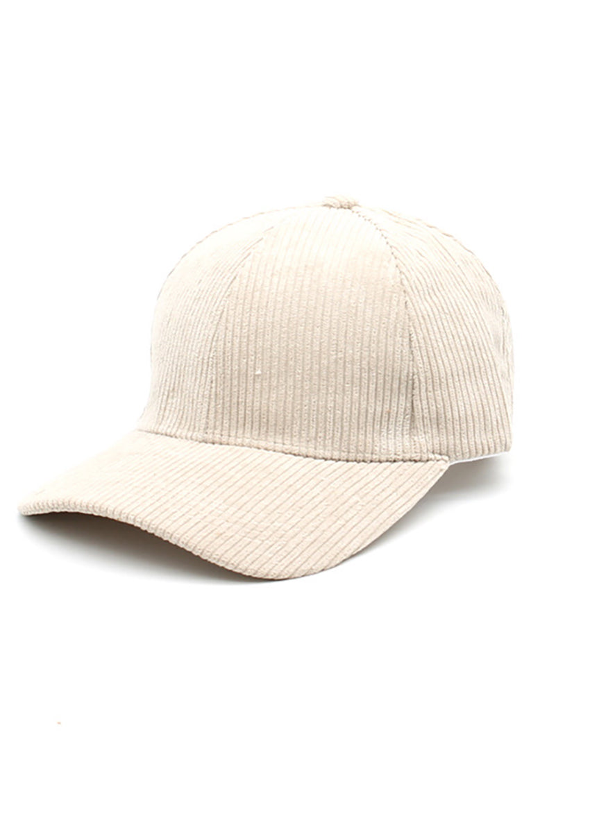 White baseball cap on a white background