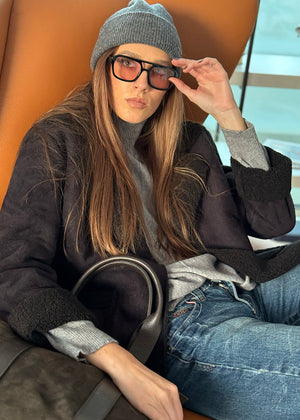 Unisex grey beanie, carefully crafted from 100% soft wool, non-scratchy and incredibly cozy.