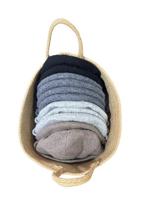Unisex beanie, carefully crafted from 100% soft wool, non-scratchy and incredibly cozy.