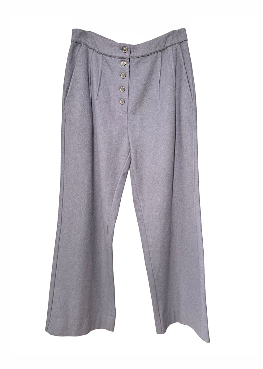 Straight Cut Wool Pants