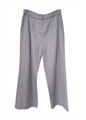 Straight Cut Wool Pants