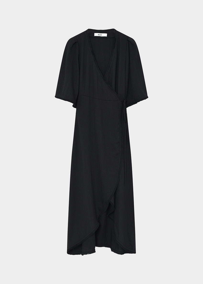 Black dress on a white background