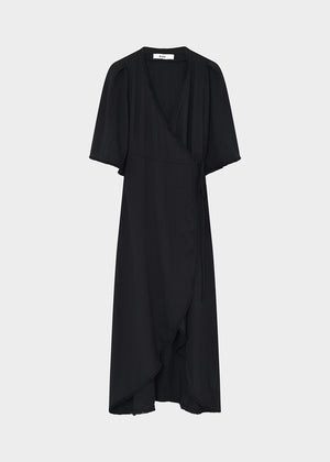 Black dress on a white background