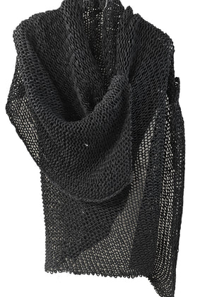 Knit that feels like a hug, sweater- vest are updated this season in chunky and ribbed styles, cropped and/or longline cuts. Linen knit, with front opening this cardigan is perfect for colder days during summer, elegant cut and soft texture.