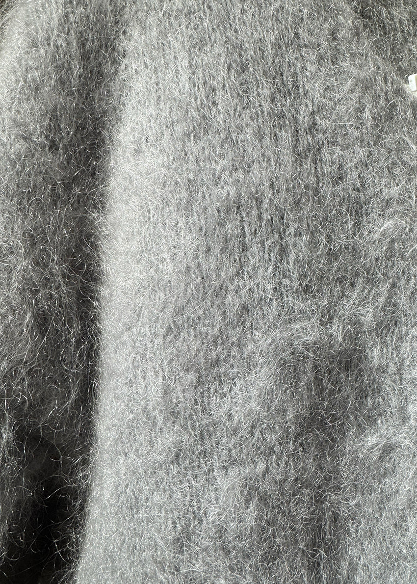 Fluffy Balloon Sleeve Knit
