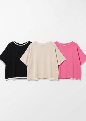 Borders Knit T-shirt