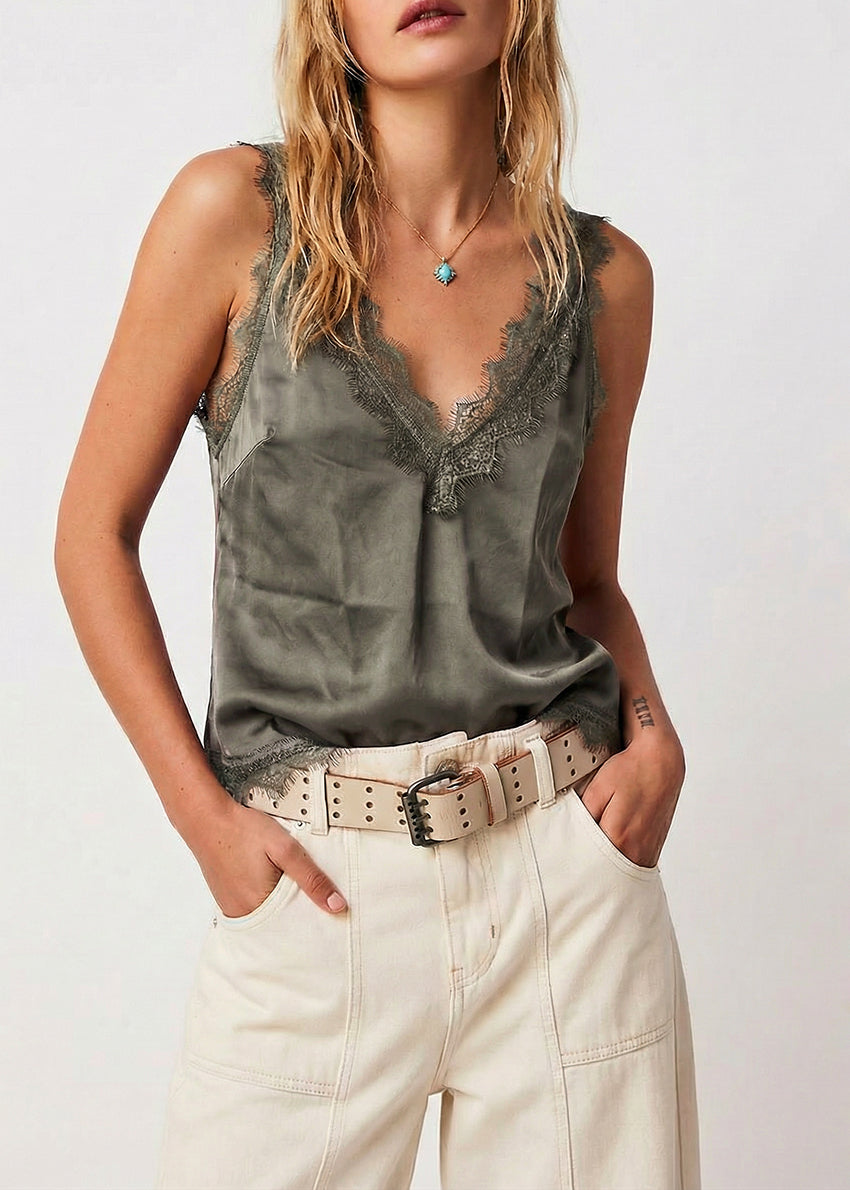 Lace V Tank Top Intense