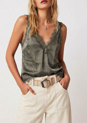 Lace V Tank Top Intense
