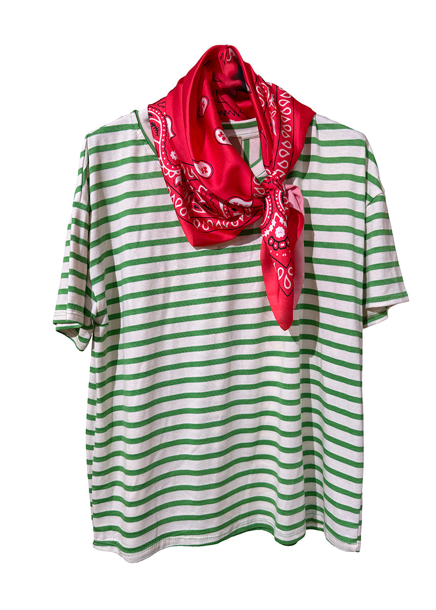 Le Baoli T-shirt with Scarf