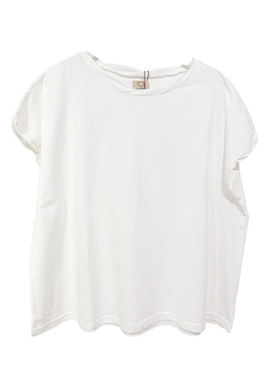 White t-shirt on a white background