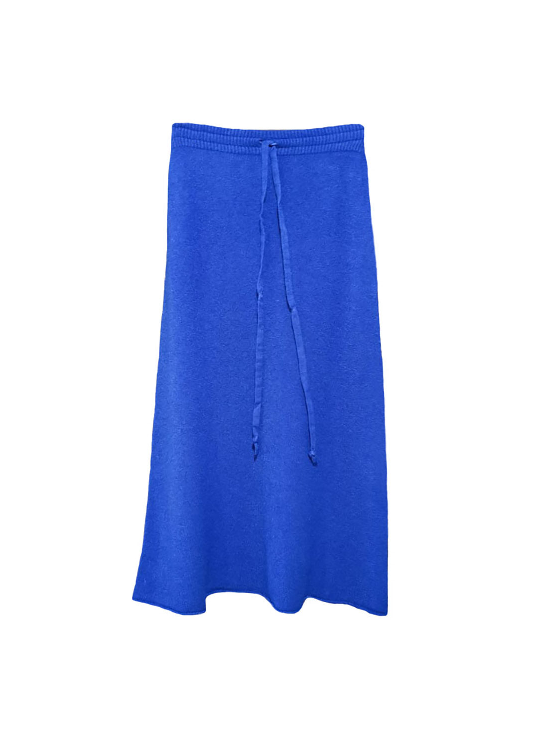 Blue skirt on a white background 