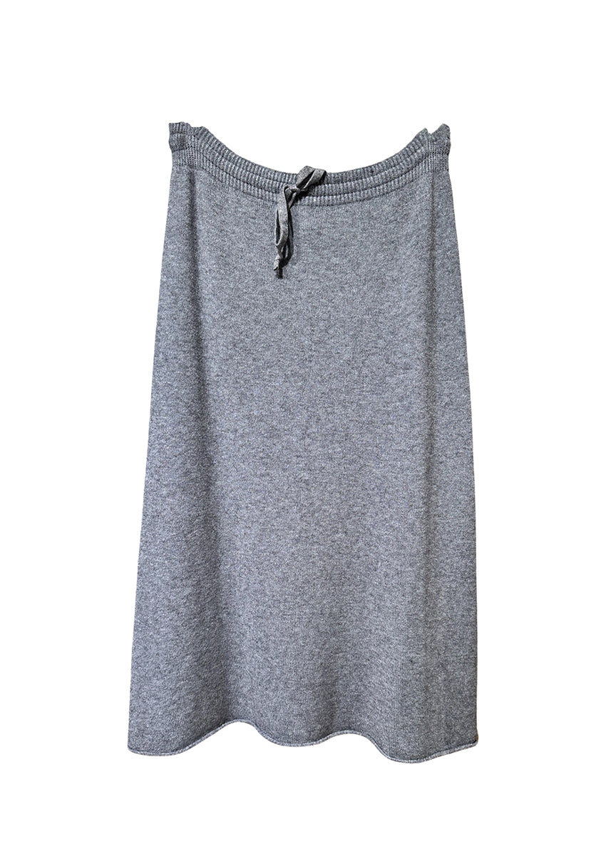 Grey skirt on a white background 