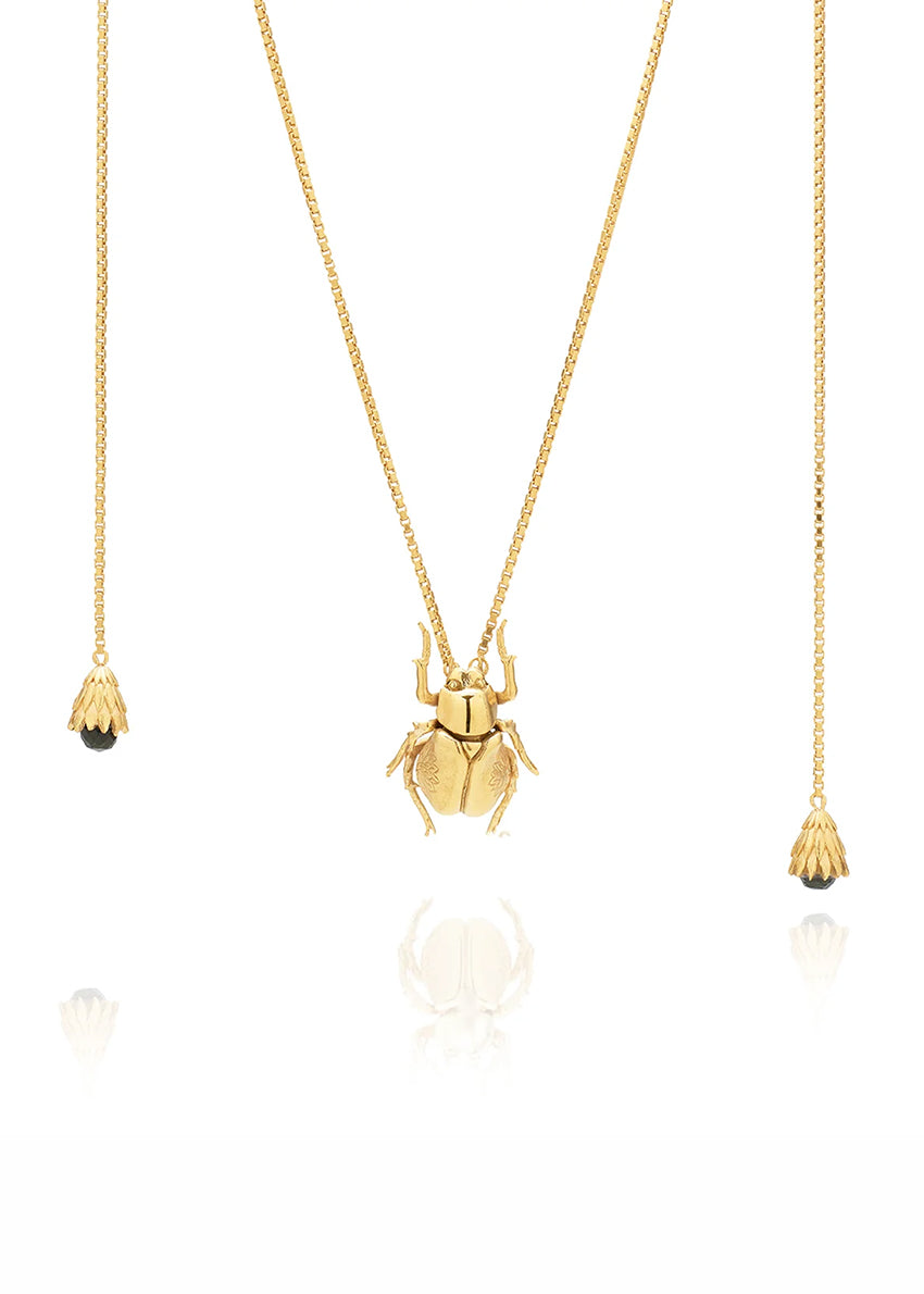 Scarab Necklace24K Gold
