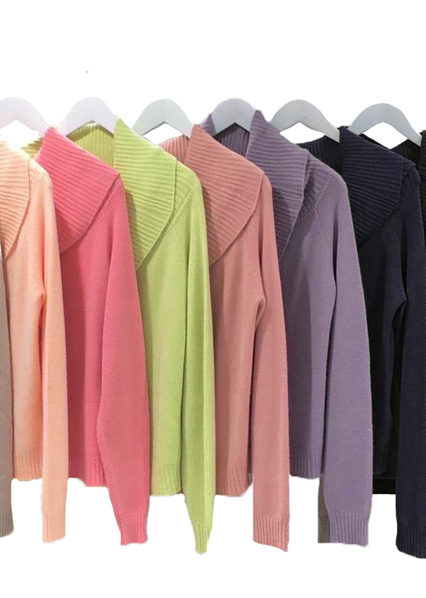 This sweater embodies the beauty of simplicity. It features a light texture, straight cut, waffle neckline, and long sleeves - perfect for your everyday wardrobe.