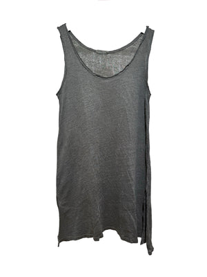 Gray tank top on a white background