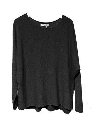 Black sweater on a white background 