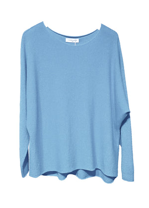 Light sky blue sweater on a white background 