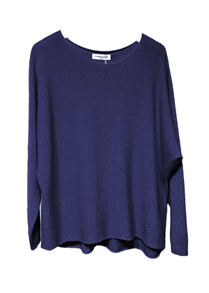 Midnight blue sweater on a white background 