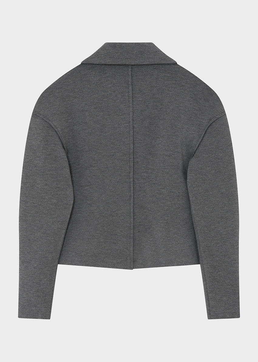 Gray jacket on a white background